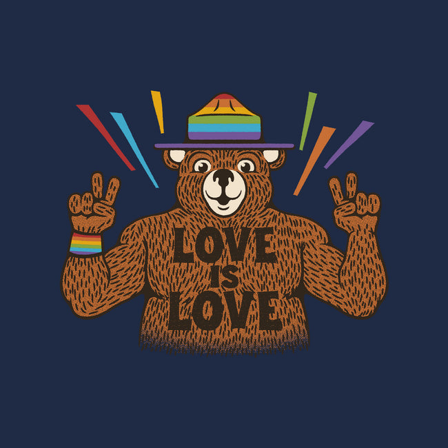 Love Is Love Pride Bear-Cat-Basic-Pet Tank-tobefonseca