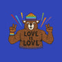 Love Is Love Pride Bear-None-Indoor-Rug-tobefonseca