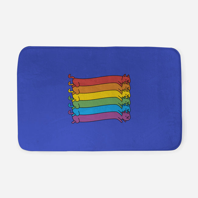 Rainbow Cats Pride Flag-None-Memory Foam-Bath Mat-tobefonseca