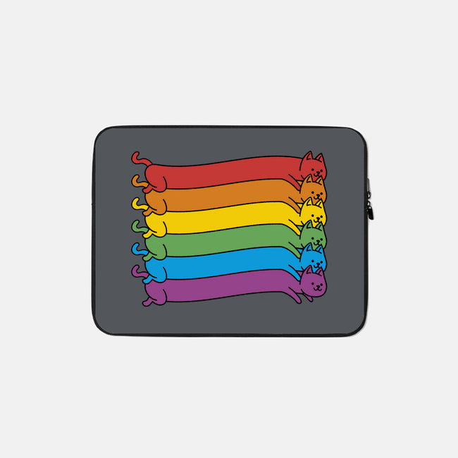 Rainbow Cats Pride Flag-None-Zippered-Laptop Sleeve-tobefonseca