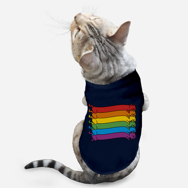Rainbow Cats Pride Flag-Cat-Basic-Pet Tank-tobefonseca