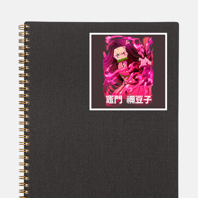 Nezuko Slayer-None-Glossy-Sticker-Conjura Geek