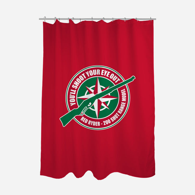 You'll Shoot Your Eye Out-none polyester shower curtain-Fishbiscuit