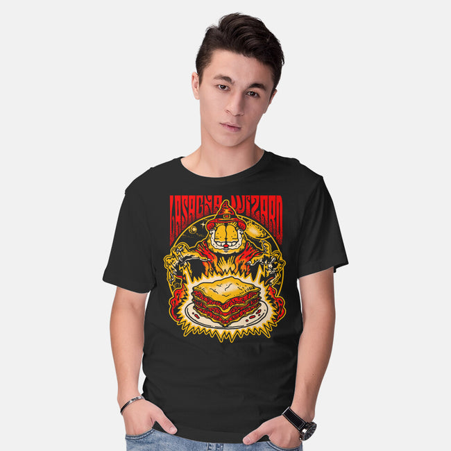 Lasagna Wizard-Mens-Basic-Tee-demonigote