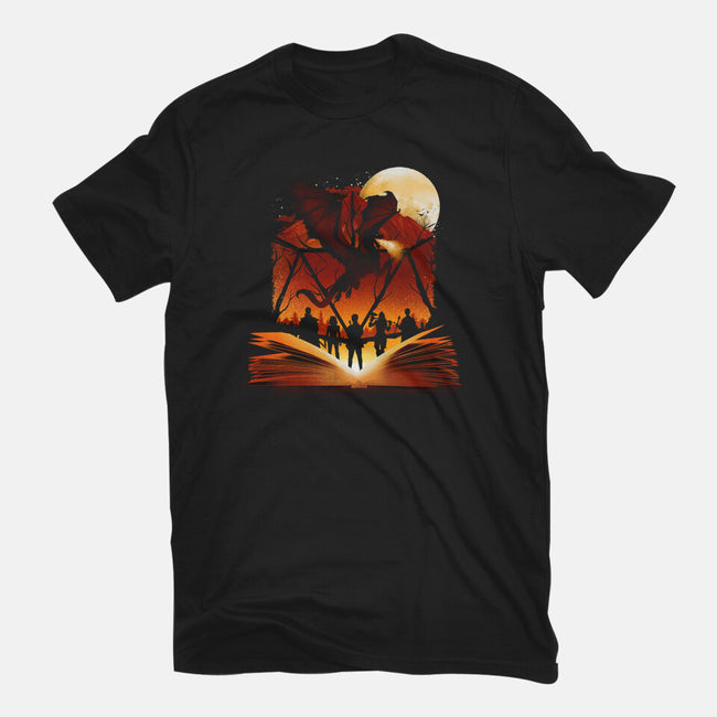 Book Of Dungeons And Dragons-Womens-Basic-Tee-dandingeroz