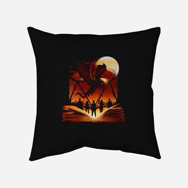 Book Of Dungeons And Dragons-None-Removable Cover w Insert-Throw Pillow-dandingeroz