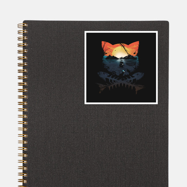 Pirate Cat-None-Glossy-Sticker-dandingeroz