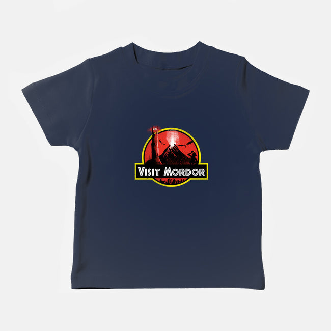 Visit Mordor-Baby-Basic-Tee-dandingeroz