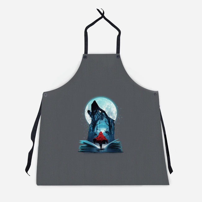 Book Of Little Red Girl-Unisex-Kitchen-Apron-dandingeroz