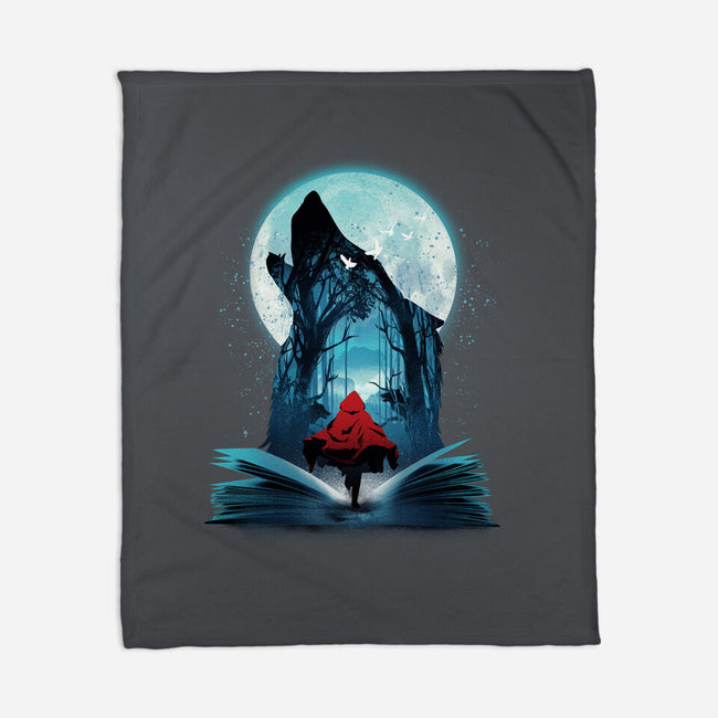 Book Of Little Red Girl-None-Fleece-Blanket-dandingeroz
