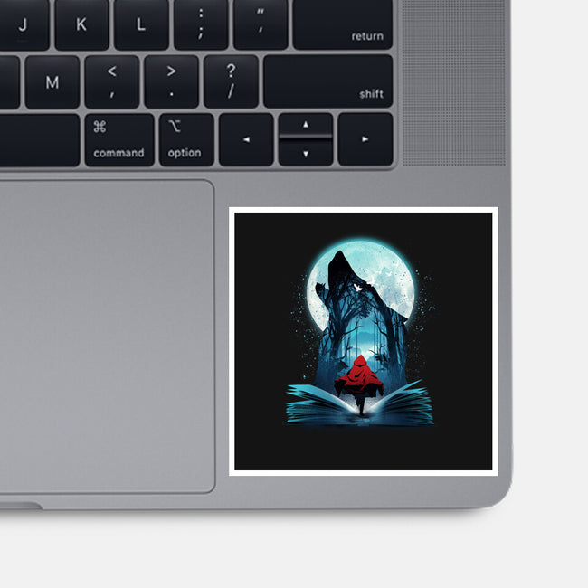 Book Of Little Red Girl-None-Glossy-Sticker-dandingeroz