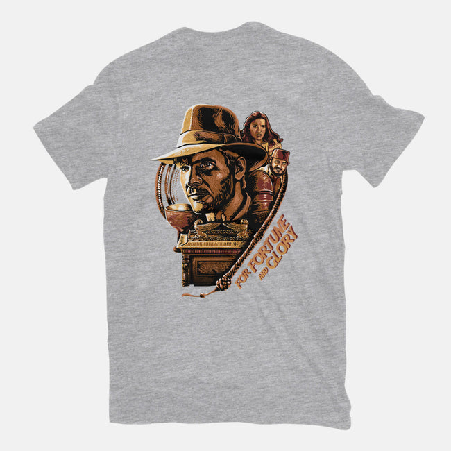 For Fortune And Glory-Womens-Fitted-Tee-daobiwan