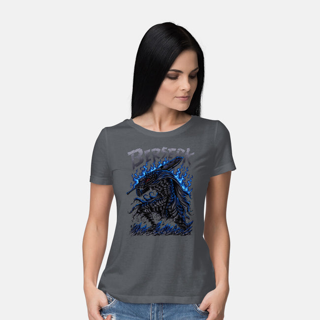 Lone Warrior-Womens-Basic-Tee-aleoarts