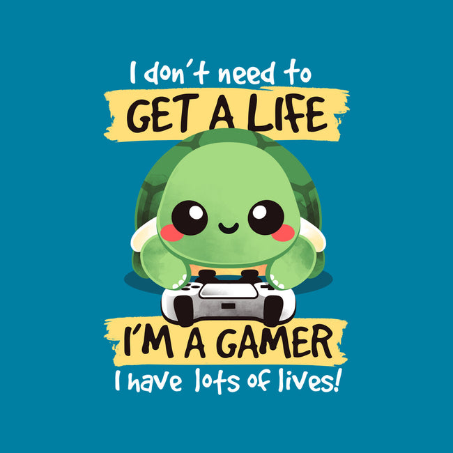 Gamer Turtle-None-Glossy-Sticker-NemiMakeit