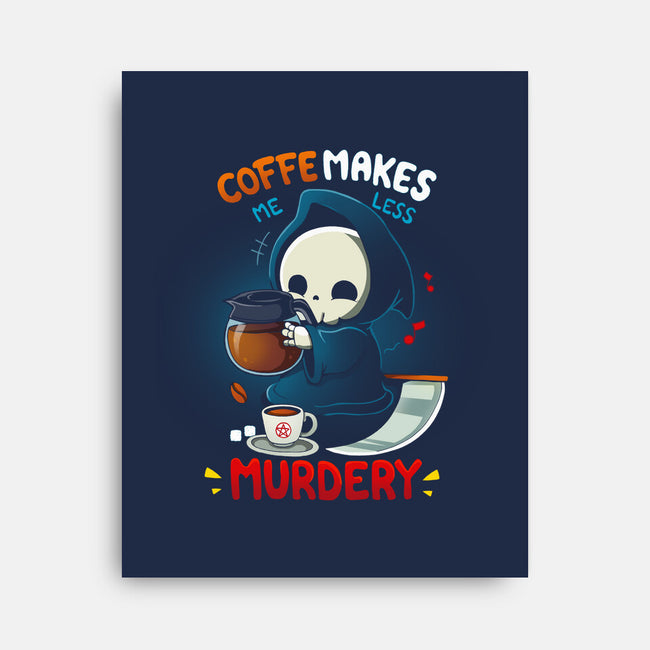 Less Murdery-None-Stretched-Canvas-Vallina84