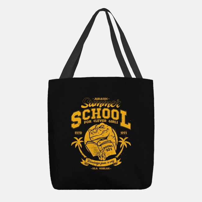 Jurassic Summer School-None-Basic Tote-Bag-teesgeex