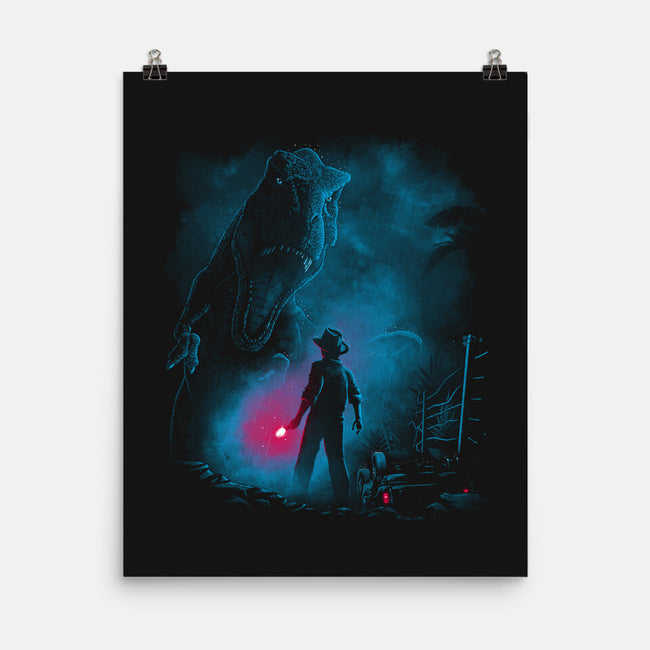 Attack On T-Rex-None-Matte-Poster-teesgeex