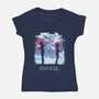 Your Name-womens v-neck tee-pescapin