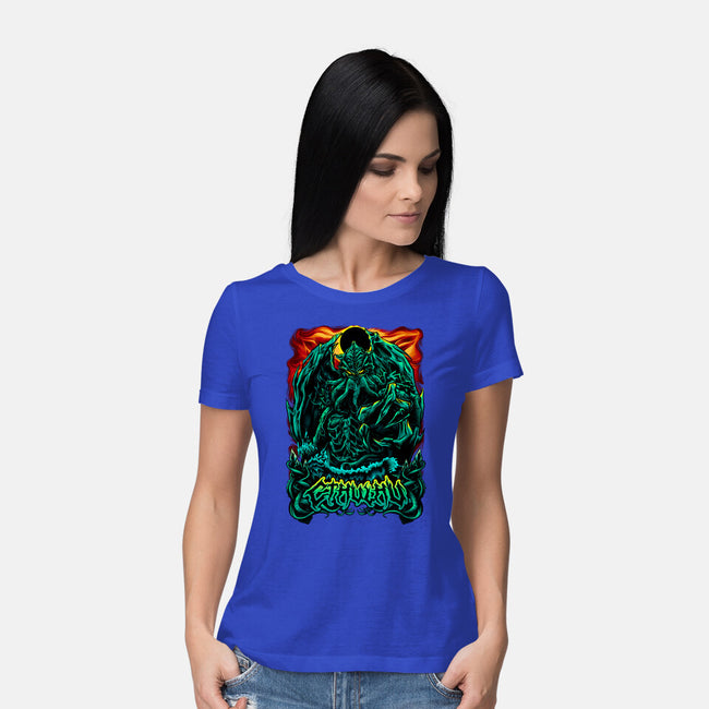 Deep Dark-Womens-Basic-Tee-Conjura Geek