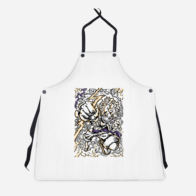Luffy Gear 5-Unisex-Kitchen-Apron-Panchi Art