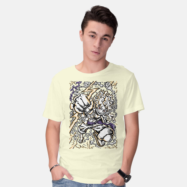 Luffy Gear 5-Mens-Basic-Tee-Panchi Art
