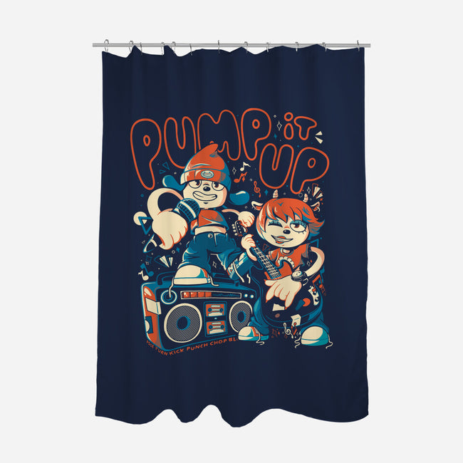 Pump It Up-None-Polyester-Shower Curtain-eduely
