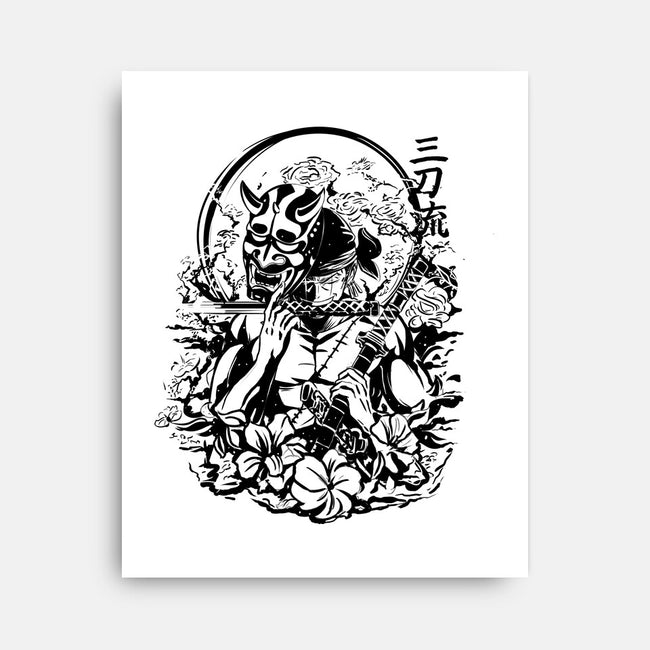 Zoro Samurai Tattoo-None-Stretched-Canvas-fanfabio