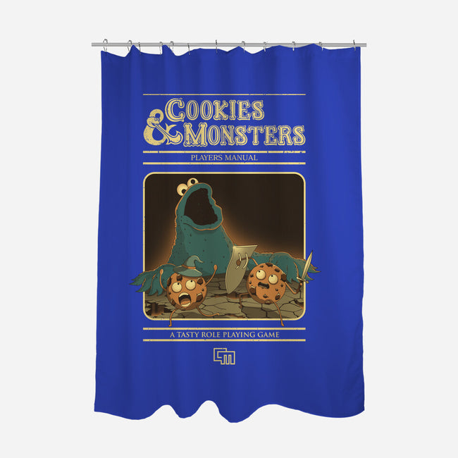 Cookies & Monsters-None-Polyester-Shower Curtain-retrodivision