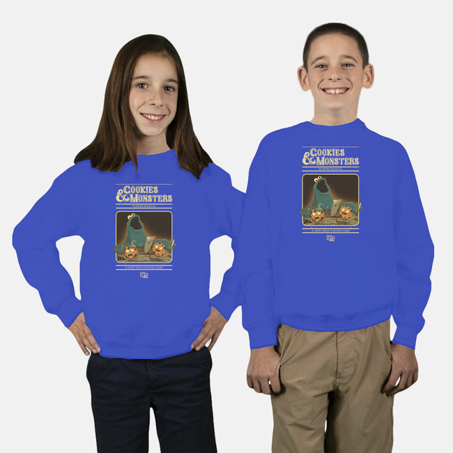 Cookies & Monsters-Youth-Crew Neck-Sweatshirt-retrodivision