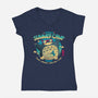 Neighbor's Summer Camp-Womens-V-Neck-Tee-teesgeex