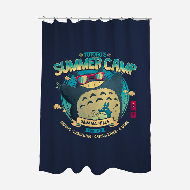 Neighbor's Summer Camp-None-Polyester-Shower Curtain-teesgeex