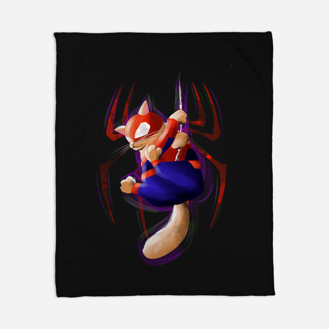 Spidercat-None-Fleece-Blanket-fanfabio
