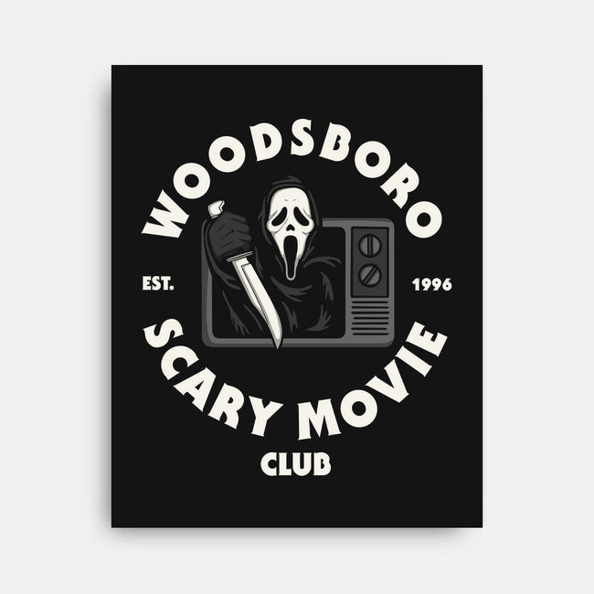 Woodsboro Scary Movie Club-None-Stretched-Canvas-Melonseta
