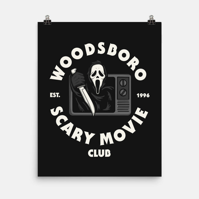 Woodsboro Scary Movie Club-None-Matte-Poster-Melonseta