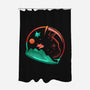 Astrocat In Space-None-Polyester-Shower Curtain-sachpica