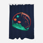Astrocat In Space-None-Polyester-Shower Curtain-sachpica