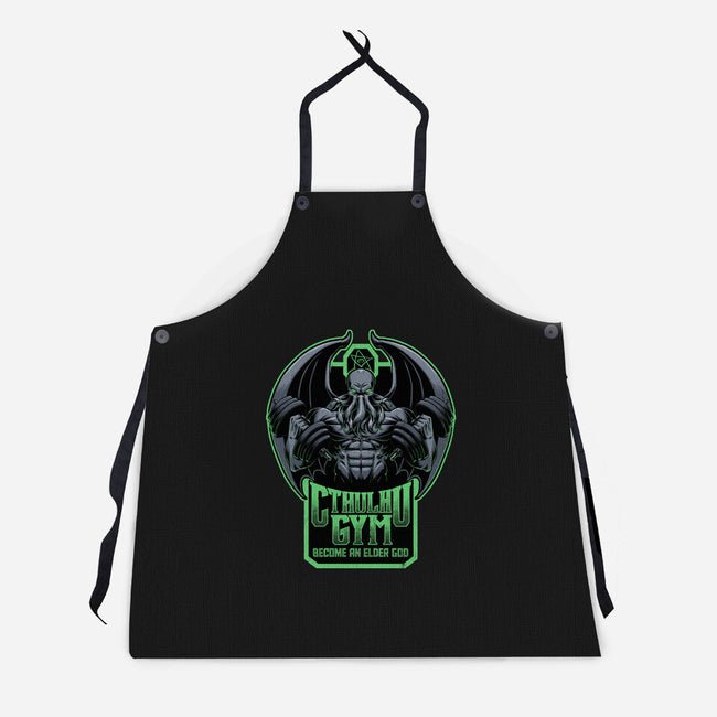 Cthulhu Gym-Unisex-Kitchen-Apron-Studio Mootant