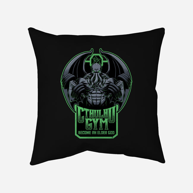 Cthulhu Gym-None-Removable Cover w Insert-Throw Pillow-Studio Mootant