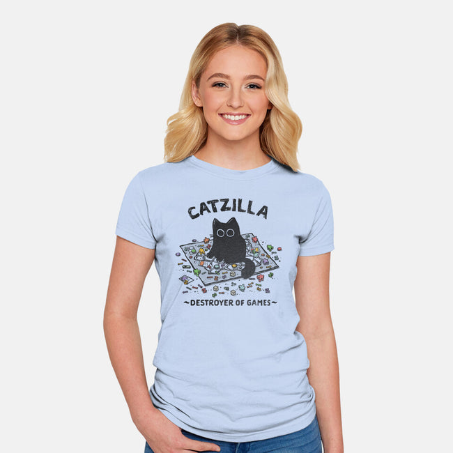 Destroyer Of Games-Womens-Fitted-Tee-kg07