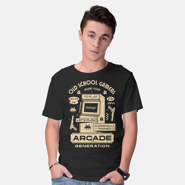 Arcade Gamers-Mens-Basic-Tee-Logozaste