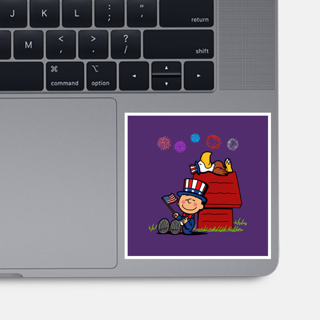 Patriotic Nuts-None-Glossy-Sticker-Boggs Nicolas