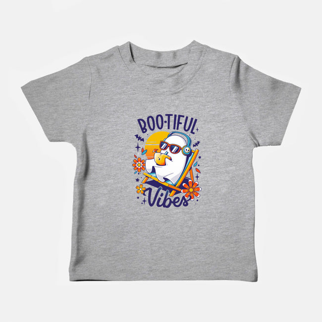 Ghostly Summer Vibes-Baby-Basic-Tee-Snouleaf