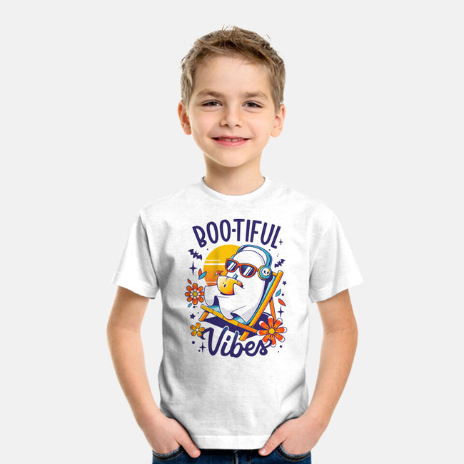 Ghostly Summer Vibes-Youth-Basic-Tee-Snouleaf