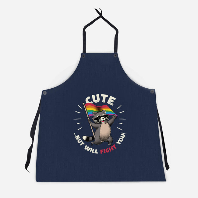 Cute But Will Fight-Unisex-Kitchen-Apron-tobefonseca