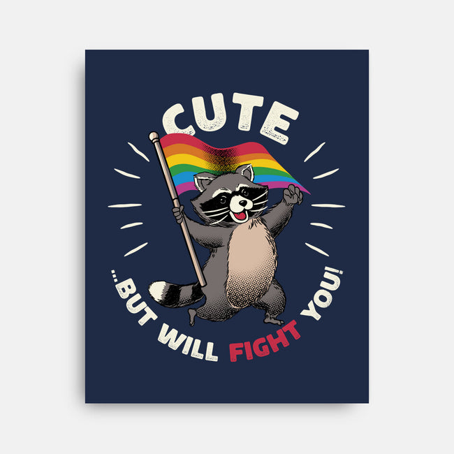Cute But Will Fight-None-Stretched-Canvas-tobefonseca