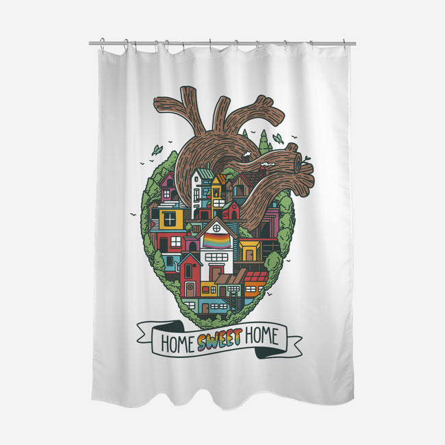 Home Sweet Home Pride-None-Polyester-Shower Curtain-tobefonseca