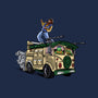 Surfing In The Turtle Van-Womens-Fitted-Tee-zascanauta