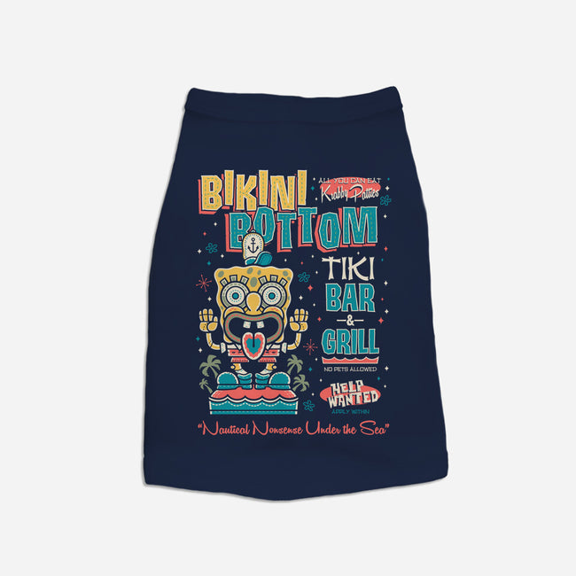Bikini Bottom Tiki Bar-Cat-Basic-Pet Tank-Nemons
