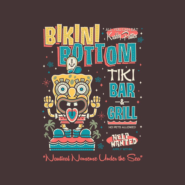 Bikini Bottom Tiki Bar-Unisex-Zip-Up-Sweatshirt-Nemons