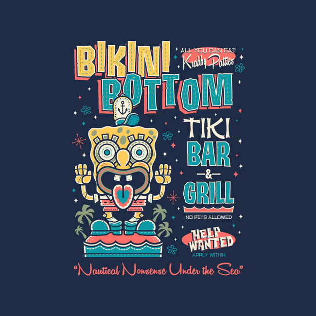 Bikini Bottom Tiki Bar-Mens-Heavyweight-Tee-Nemons